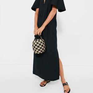 TUCKERNUCK Pomander Place Black Finley Flutter Sleeve Dress